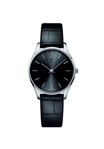 CK K4D221C1 - Reloj de Pulsera Hombre, Piel, Color Negro