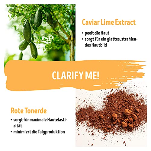 Clarify Me! máscara facial para una piel suave y radiante - Arcilla roja y lima de caviar - 50 ml