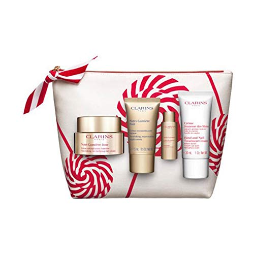 Clarins NUTRI LUMIERE JOUR TOUTES PEAUX LOTE 4 pz, Negro