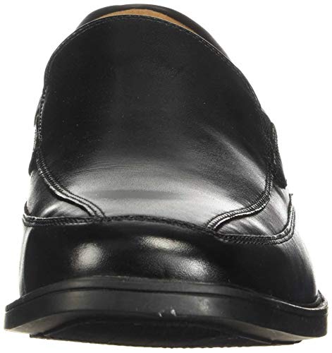 Clarks Tilden Gratis Hombres Amplia Mocasines De Cuero 8 UK/ 42 EU Negro