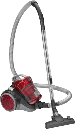 Clatronic BS 1302 - Aspiradora ciclónica sin bolsa potente, 700 w, radio de acción 8.3 metros, color rojo