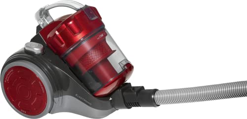 Clatronic BS 1302 - Aspiradora ciclónica sin bolsa potente, 700 w, radio de acción 8.3 metros, color rojo