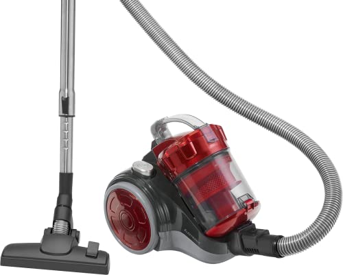 Clatronic BS 1302 - Aspiradora ciclónica sin bolsa potente, 700 w, radio de acción 8.3 metros, color rojo