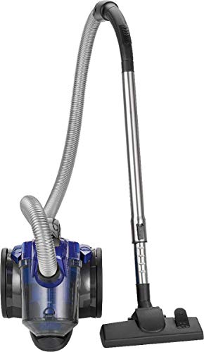 Clatronic BS 1308 Aspiradora ciclónica sin Bolsa Potente, Filtro HEPA, Tubo telescópico Metal, Cepillo Mixto y rinconera,eficiencia energética A, 700 W, Azul