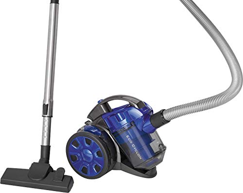 Clatronic BS 1308 Aspiradora ciclónica sin Bolsa Potente, Filtro HEPA, Tubo telescópico Metal, Cepillo Mixto y rinconera,eficiencia energética A, 700 W, Azul