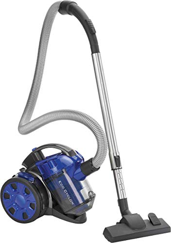 Clatronic BS 1308 Aspiradora ciclónica sin Bolsa Potente, Filtro HEPA, Tubo telescópico Metal, Cepillo Mixto y rinconera,eficiencia energética A, 700 W, Azul