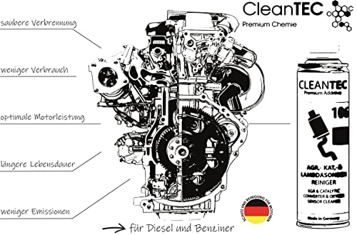 CleanTEC 106 Oxicat - Innovador limpiador de sondas lambda y catalizadores AGR EGR, 300 ml