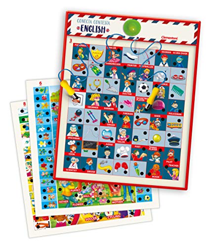Clementoni - Conecta-Contesta Inglés Juego educativo electrónico, a partir de 7 años (65381)