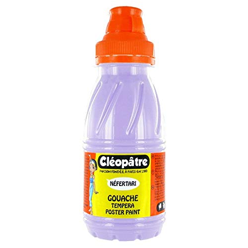 Cleopatre - PGN250x5P - Pack de 5 frascos de pintura guache, 250 ml, pastel