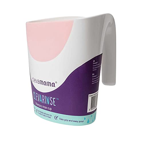 ClevaMama - ClevaRinse Recipiente De Enjuague Aclarador De Pelo Bebé Niño - 500 ml - Rosa, unisex