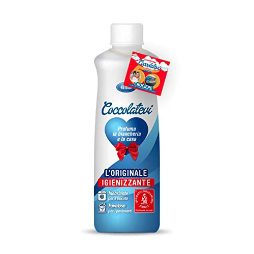 COCCOLATEVI Ambientador higienizante L'Originale, 6 envases de 300 ml, esencia para usar como perfume para la colada, ambientador casa o limpiador de suelos.