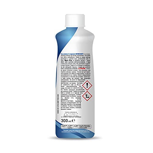 COCCOLATEVI Ambientador higienizante L'Originale, 6 envases de 300 ml, esencia para usar como perfume para la colada, ambientador casa o limpiador de suelos.