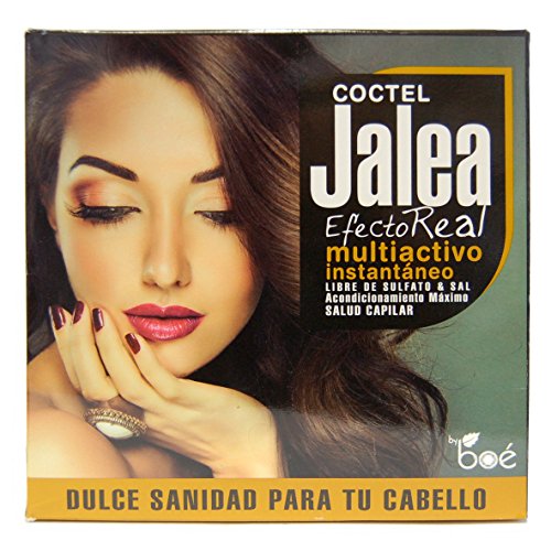 Coctel Jalea Efecto Real de Boe. Set de Champú sin sulfatos de 315ml y mascarilla sin sulfatos de 285g. Jalea real para el cabello, sin parabenos con seda hidrolizada, vitaminas y minerales