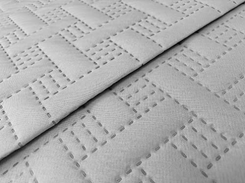 Colcha Bouti 3D Termosellada Victorio & Lucchino - Modelo Salerno (Gris, 135 cm)