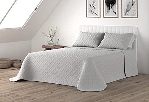 Colcha Bouti 3D Termosellada Victorio & Lucchino - Modelo Salerno (Gris, 135 cm)