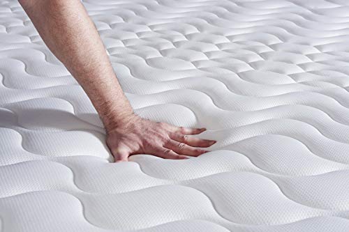 Colchón Actiflex Plus 90x190cm, Grosor: 26 cm, Muelles ensacados y Espuma viscoelástica, Muy Firme, 7 Zonas de Confort