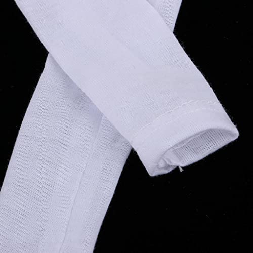 Colcolo Calcetín de Tubo de Media Media de Algodón Blanco para Muñecas Lolita de Noche BJD 1/3