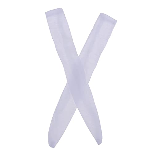 Colcolo Calcetín de Tubo de Media Media de Algodón Blanco para Muñecas Lolita de Noche BJD 1/3