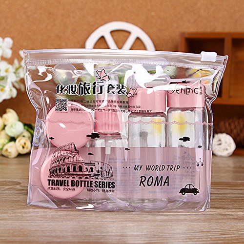 Colectsound - Contenedor portátil para almacenar lociones, Perfume, champú, Maquillaje, Botella de Viaje, cosméticos, Color Rosa