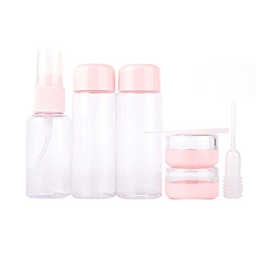 Colectsound - Contenedor portátil para almacenar lociones, Perfume, champú, Maquillaje, Botella de Viaje, cosméticos, Color Rosa