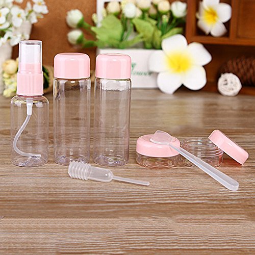 Colectsound - Contenedor portátil para almacenar lociones, Perfume, champú, Maquillaje, Botella de Viaje, cosméticos, Color Rosa