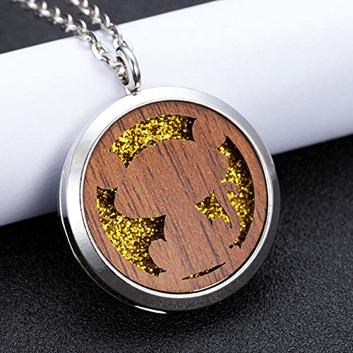 Collar De Difusor De Aceite Esencialaleación Retro Aromaterapia Animal Difusor De Aceite Esencial Perfume Abierto Magnético Caja Pequeña Collar De Gato Regalo De Cumpleaños