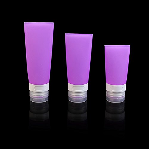 collectsound - Botella de Viaje de Silicona vacía para champú o Tubo de cosméticos portátil, Rosa, 80 ML