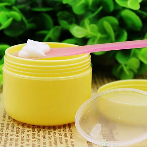 collectsound Juego de 5 tarros de maquillaje vacíos para viajes, crema, loción, cosméticos, color rosa 20