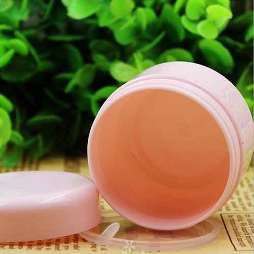 collectsound Juego de 5 tarros de maquillaje vacíos para viajes, crema, loción, cosméticos, color rosa 20
