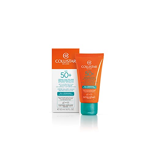 Collistar Crema Solar Para El Rostro Protección Activa Spf 50+ Antiarrugas - Antimanchas - 50 ml