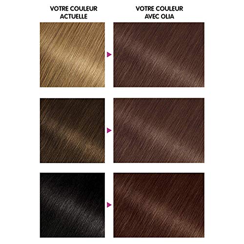 Coloración permanente Garnier-Olia a base de aceite, sin amoníaco, color castaño
