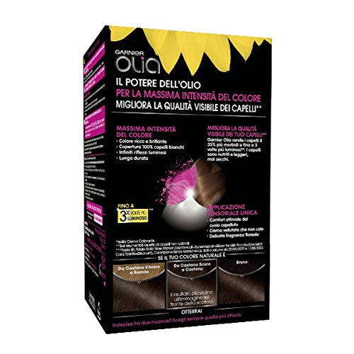 Coloración permanente y decoloración Garnier Olia 5.0 Castano