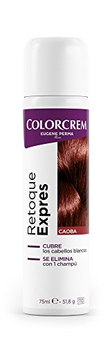 Colorcrem Retoque Expres Tinte Retoca Raíces Expres Spray, Caoba, 75 Mililitros