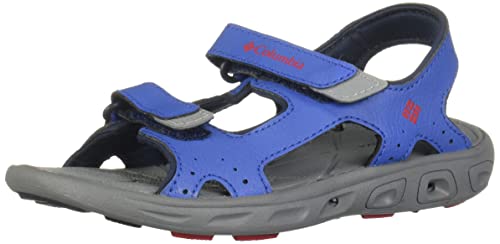 Columbia Childrens TECHSUN Vent, Sandalias, Azul (Stormy Blue/Mountain Red), 28 EU