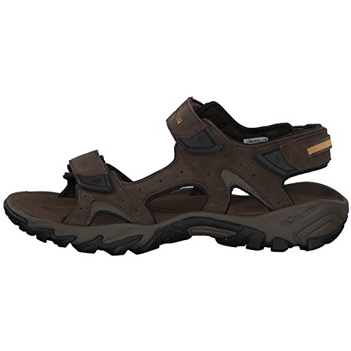 Columbia Santiam 3 Strap, Zapatillas Hombre, Brown (Cordovan, Dark Banana 231), 44 EU