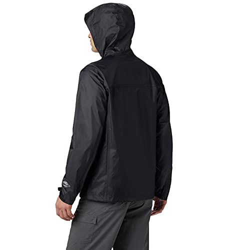 Columbia Watertight II Jacket Chubasquero, Negro, XL Largo para Hombre