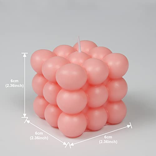 Comius Sharp Bubble Vela 3 PCS Cube Cuera Cera Velas Perfumado Vela Lindo Blanco Rosa Azul Azul Casa Casa Para El Dormitorio Cuarto De Baño Decoración De La Boda