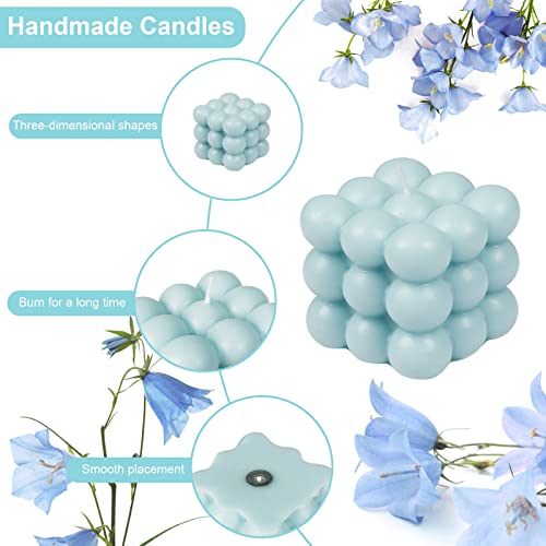 Comius Sharp Bubble Vela 3 PCS Cube Cuera Cera Velas Perfumado Vela Lindo Blanco Rosa Azul Azul Casa Casa Para El Dormitorio Cuarto De Baño Decoración De La Boda