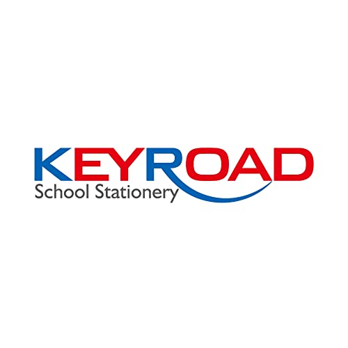 Compás Escolar de Plástico con Mina - Color Azul - Diseño Ergonómico - Punta Redonda y Pasador de Seguridad - Material Escolar Ideal para Manualidades - Keyroad