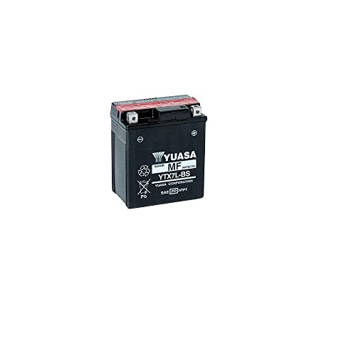 Compatible con Benelli Caffè Nero 150 2008-2012 BATERIA YUASA YTX7L-BS 12V / 6AH (Completamente Sellado) BATERIAS para Moto Scooter ESPECÍFICAS YA Listo 115X72X132MM
