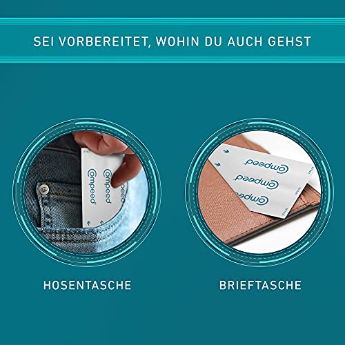 Compeed Tiritas para ampollas mixtas, varios tamaños, contra ampollas en talones, dedos de los pies y para pequeñas ampollas, 6 unidades