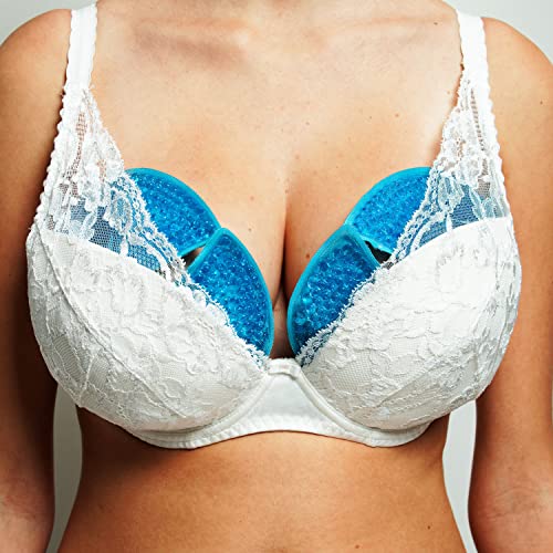 Compresa de gel para pecho – Almohadilla de lactancia fría – caliente multiusos | Reafirmante | Lactancia | Reutilizable 16,5 x 19 cm