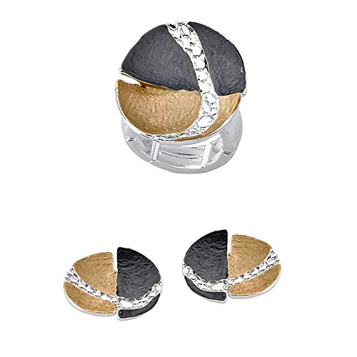 Conjunto ANTONELLI CRUISE bronce sortija pendientes [AA9832]