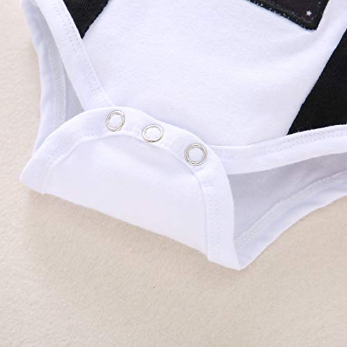 Conjunto de 3 piezas para bebé, para primer cumpleaños, con pajarita, pelele y pantalones, para boda, bautizo, esmoquin, disfraz de caballero, para sesión de fotos, disfraz, Negro , 9-12 meses