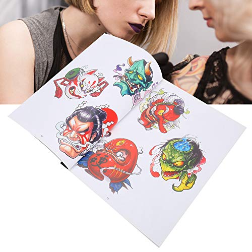Conjunto de plantillas de tatuajes, Plantillas de tatuajes, Conjunto de plantillas de tatuajes reutilizables, Patrón de sombreado de color de 40 páginas Libro de tatuajes Plantilla de práctica de tatu