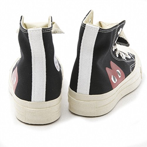 Converse Taylor Chuck 70 CDG Play, Zapatillas Unisex Adulto, Negro (Black/White/High Risk Red 008), 39 EU