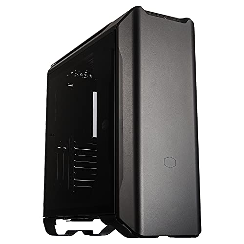 Cooler Master MasterCase SL600M Black Edition - Chasis Aluminio para Ordenador con Flujo Aire Vertical, Panel Lateral Cristal Templado, Iluminación Sensor Proximidad y Compatibilidad Hardware Superior