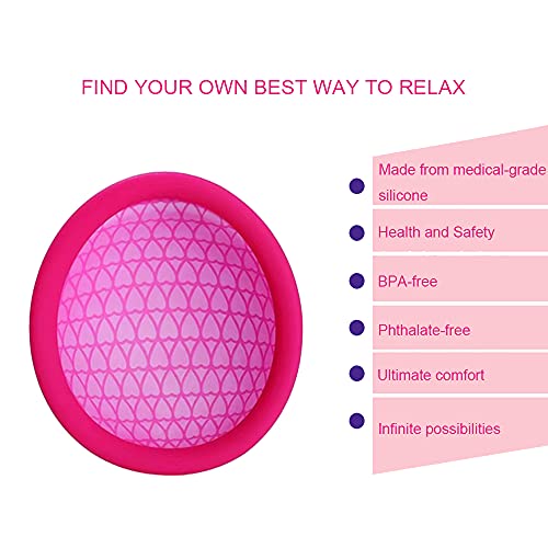 Copa Menstrual Plana de Silicona Suave Flexible Duradera y Reutilizable de Grado Medicinal - Kit de Higiene Personal Femenino - Incluye 1 Disco Extrafino con Cepillo Limpiador