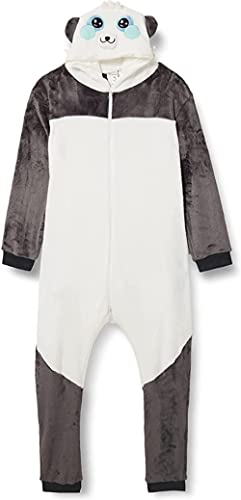 corimori- Kigurumi Pijamas (10+ Modelos) Mei el Panda Disfraz Adultos Invierno, Color blanco, gris, Talla 180-190 cm (1852) , color/modelo surtido