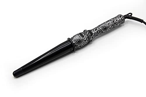 Corioliss GLAMOUR WAND | Rizador para Mujeres | Ondulador de Cabello | Con control de temperatura (Silver Paisley Soft Touch)